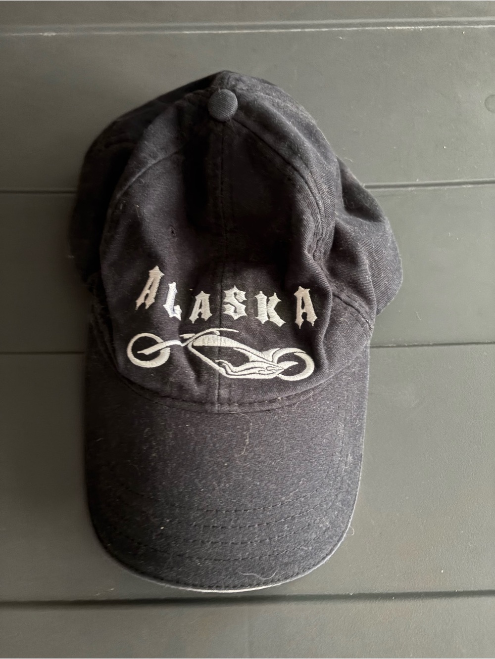 Alaska Embroidered Black Baseball Cap